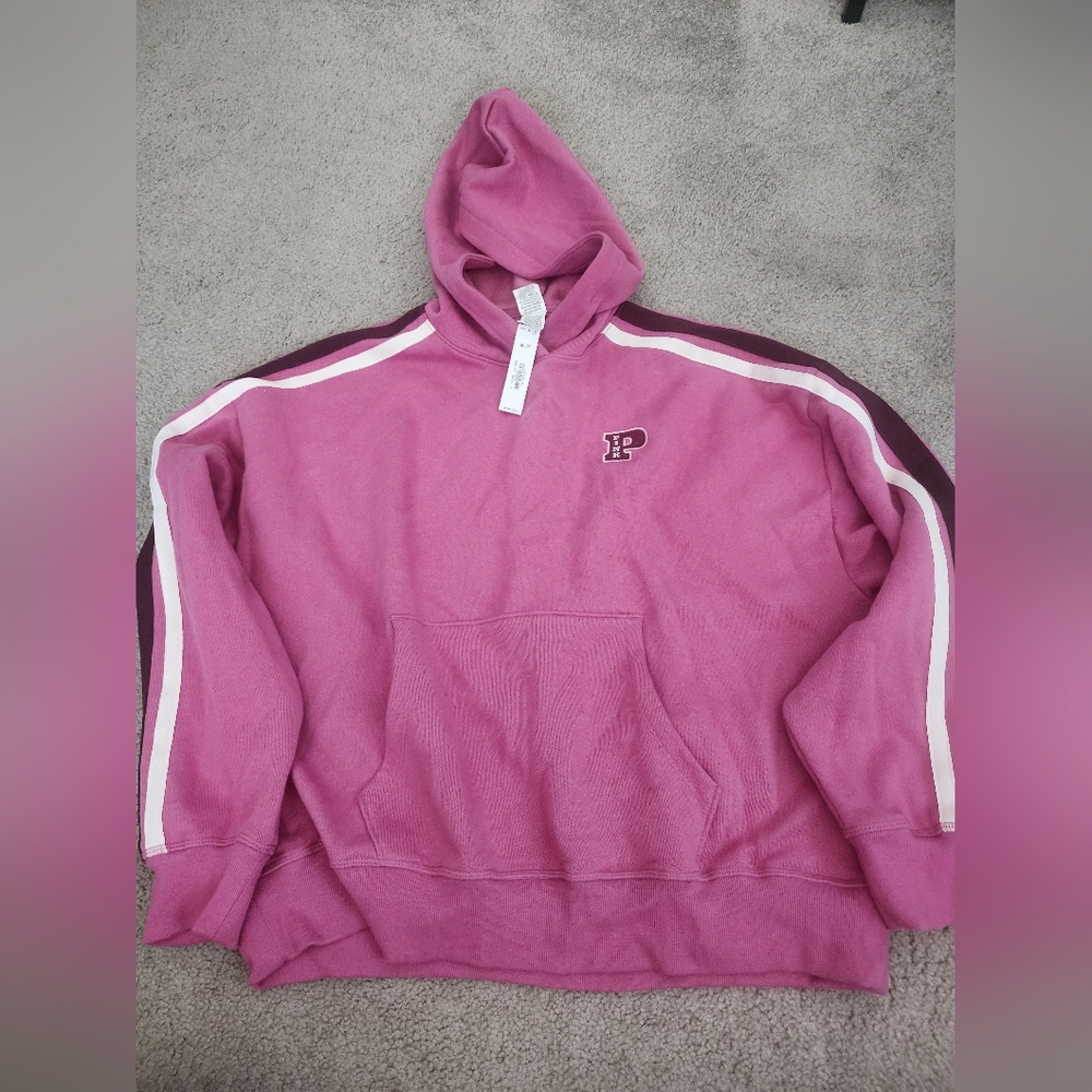 PINK Victoria's Secret Magenta Hoodie with Logo